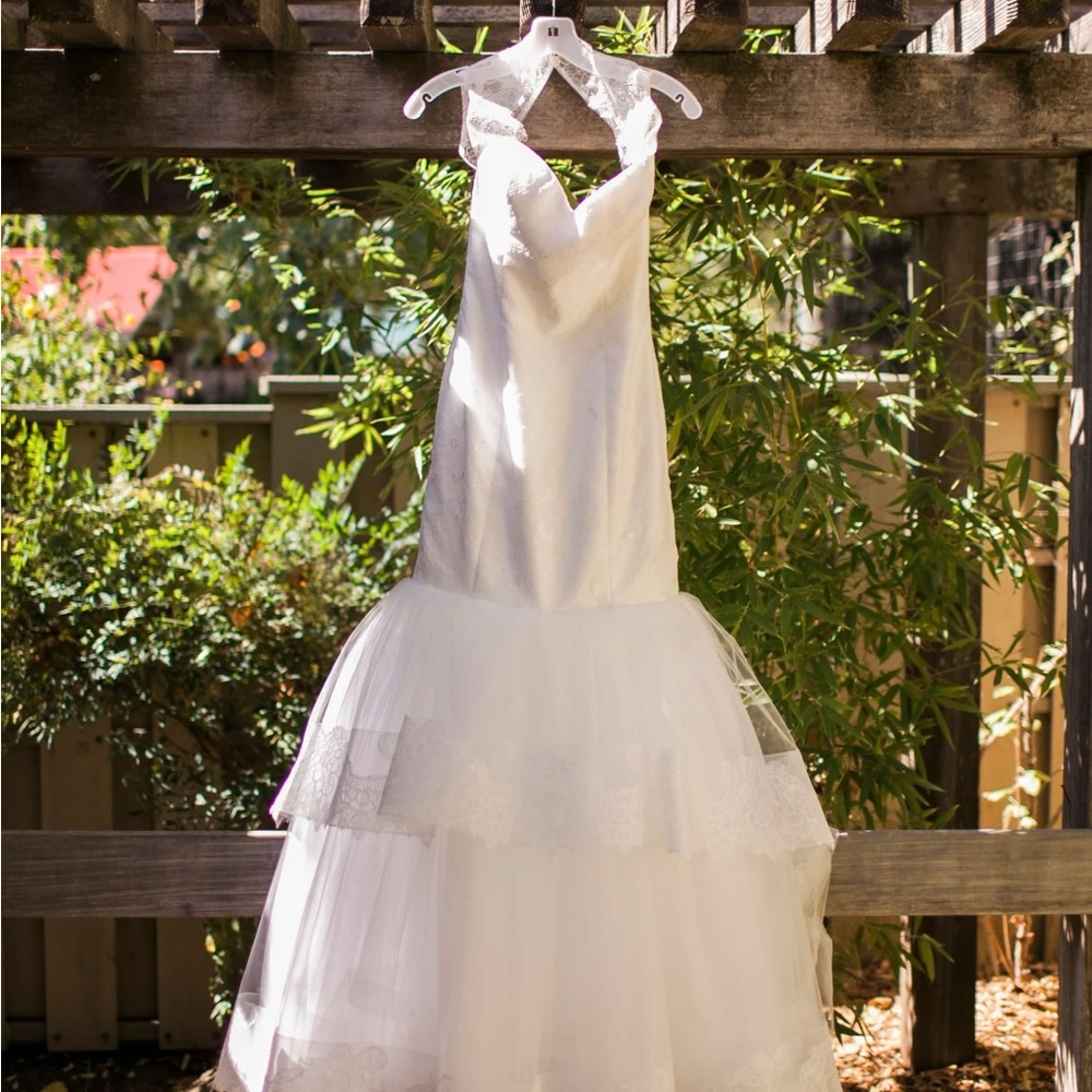 Tara Keely mermaid Lace Wedding Dress